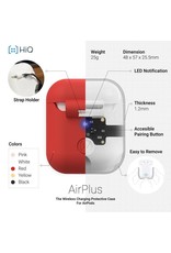 HiQ HIQ AirPlus AirPods Protective Case Qi Wireless Charging + Wireless Charger - Soft Red