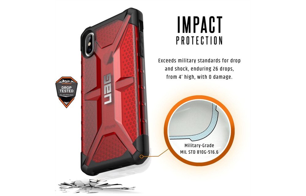 UAG Plasma Series Case for Apple iPhone Xs Max - Magma
