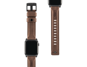 UAG Leather Strap for Apple Watch 38/40/41mm - Brown