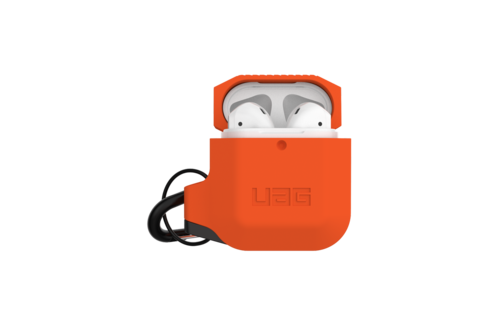 UAG Silicone Case for Apple Airpods 1/ 2 - Orange and Gray