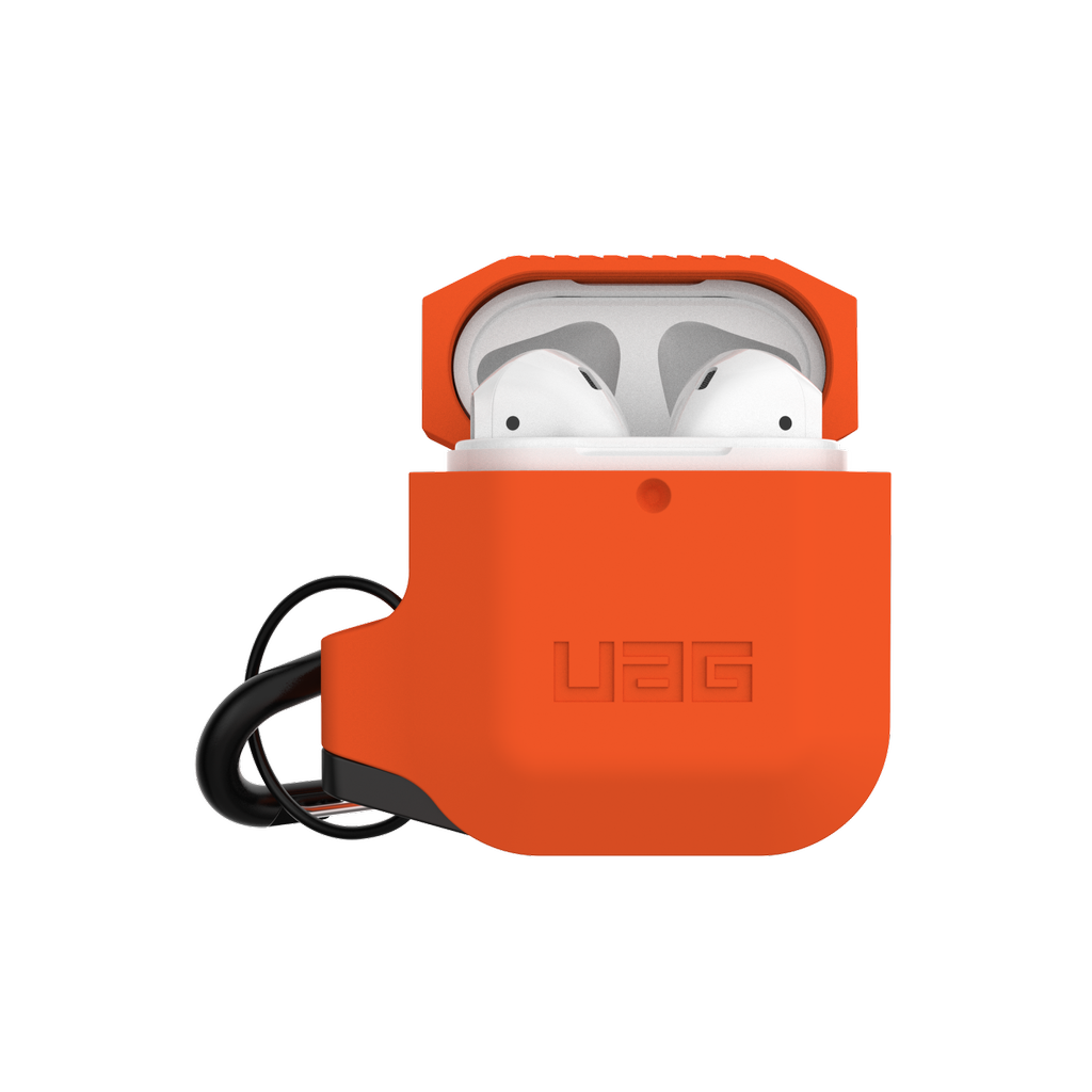 UAG Silicone Case for Apple Airpods 1/ 2 - Orange and Gray