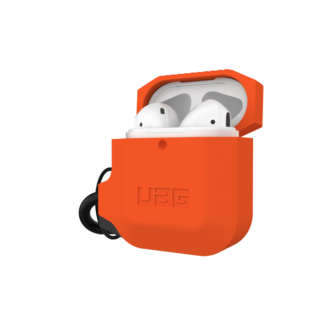 UAG Silicone Case for Apple Airpods 1/ 2 - Orange and Gray