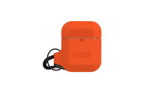 UAG Silicone Case for Apple Airpods 1/ 2 - Orange and Gray