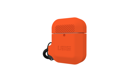 UAG Silicone Case for Apple Airpods 1/ 2 - Orange and Gray