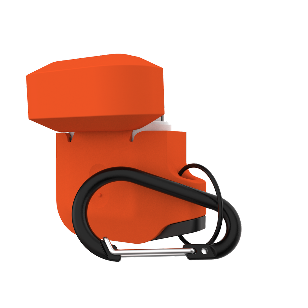 UAG Silicone Case for Apple Airpods 1/ 2 - Orange and Gray