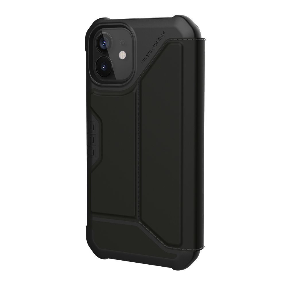 UAG Metropolis Folio Wallet Case for Apple iPhone 12 Mini - Black