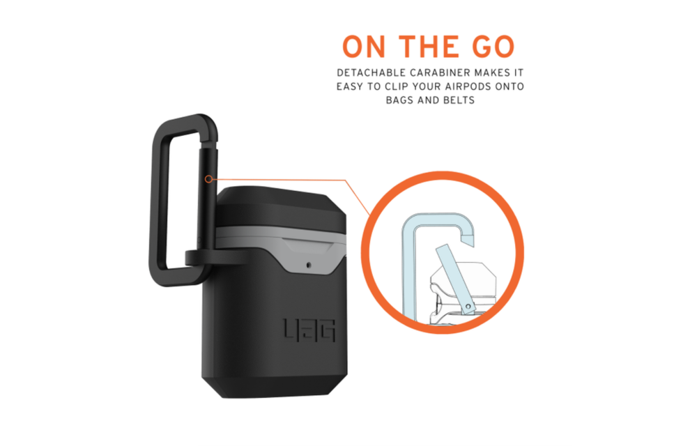 UAG Standard issue 001 Hard Case for Apple AirPods 1/2 - Black/Grey
