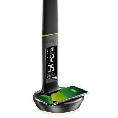 Goui NURU+D Ultra Led Table Lamp + Wireless 10W + Speaker + Digital clock  USB 3.0 and USB-C 30w  - Black