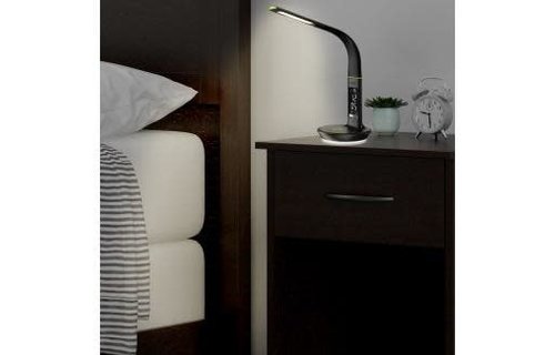 Goui NURU+D Ultra Led Table Lamp + Wireless 10W + Speaker + Digital clock  USB 3.0 and USB-C 30w  - Black