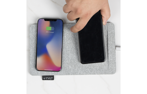 TYLT Mat Dual Wireless Charging Pad 10W - Gray