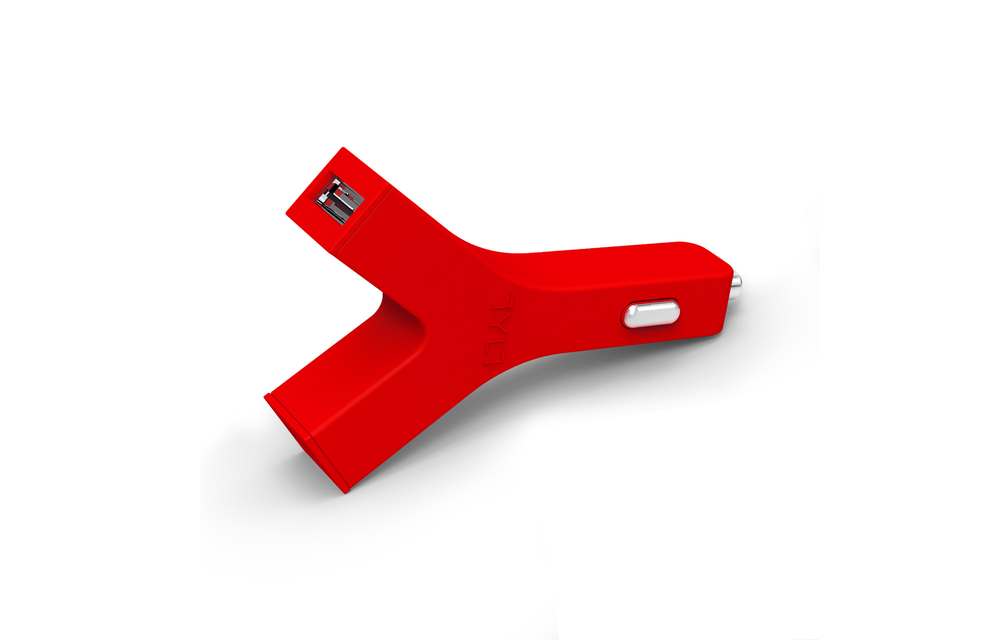 TYLT Y-Charge Dual USB Car Charge - Red