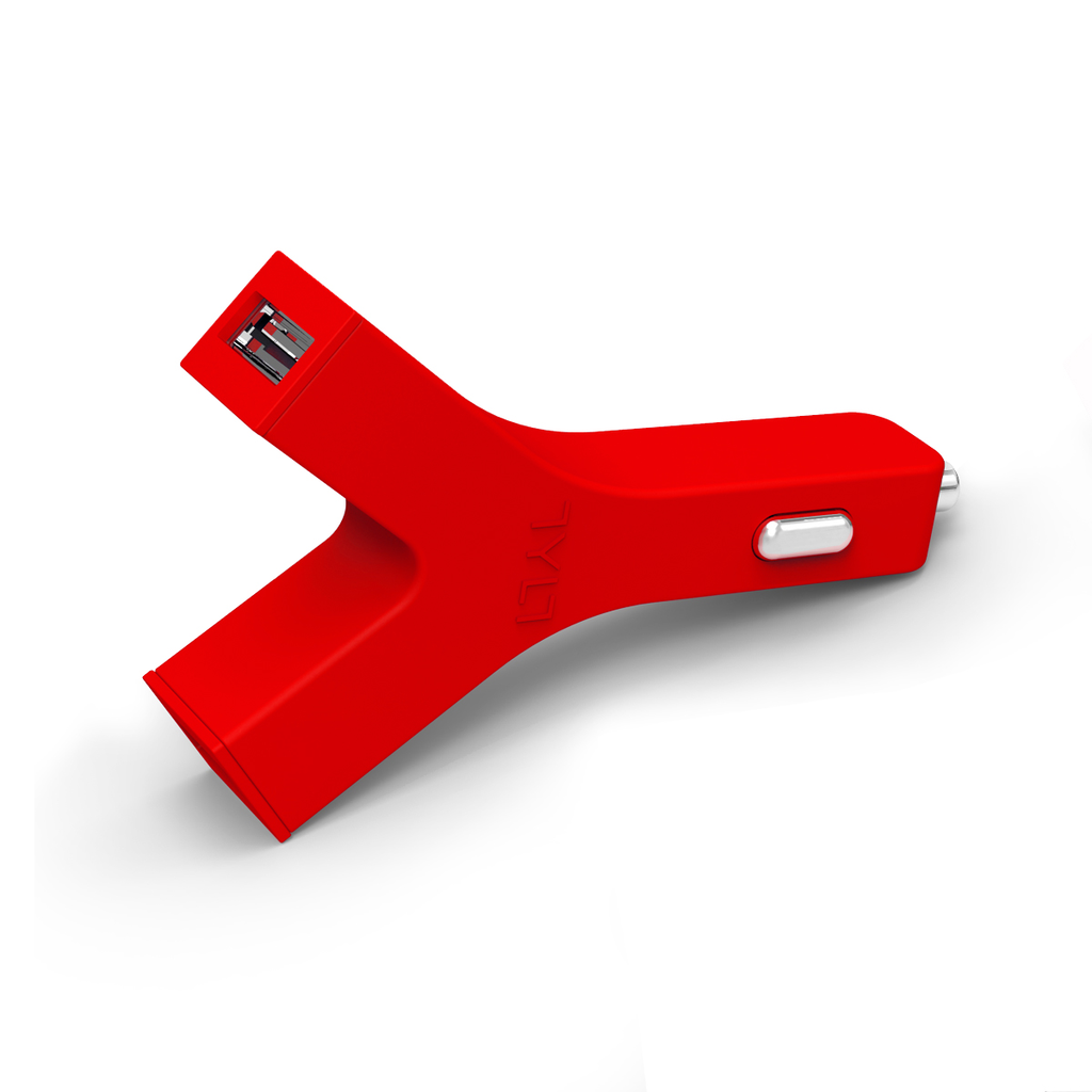 TYLT Y-Charge Dual USB Car Charge - Red