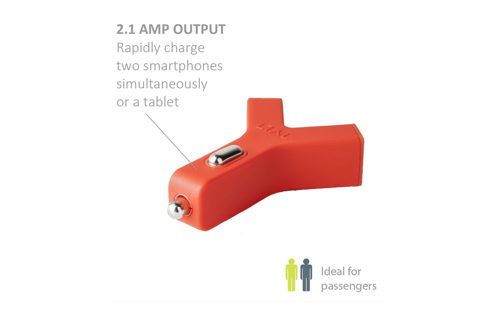 TYLT Y-Charge Dual USB Car Charge - Red