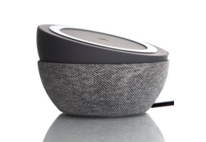 TYLT Twisty 360 Wireless Charging Pad and Stand 10W - Charcoal and Gray