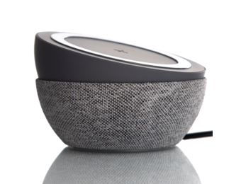 TYLT Twisty 360 Wireless Charging Pad and Stand 10W - Charcoal and Gray