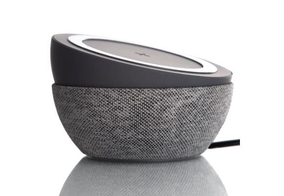 TYLT Twisty 360 Wireless Charging Pad and Stand 10W - Charcoal and Gray