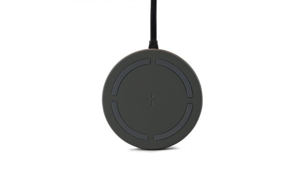 TYLT Twisty 360 Wireless Charging Pad and Stand 10W - Charcoal and Gray