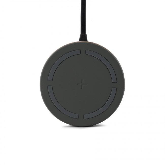 TYLT Twisty 360 Wireless Charging Pad and Stand 10W - Charcoal and Gray