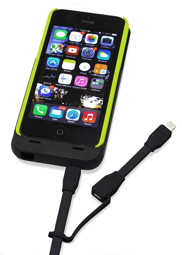 TYLT Sync and Charge Cable Duo Lightning+Micro to USB 1M  - Black