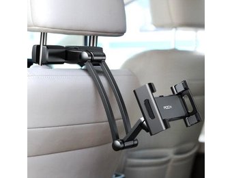 ROCK STRETCHABLE CAR HEADREST MOUNT - BLACK