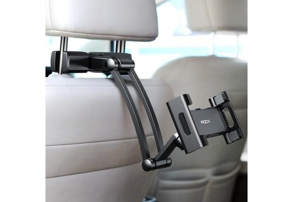 ROCK STRETCHABLE CAR HEADREST MOUNT -  BLACK