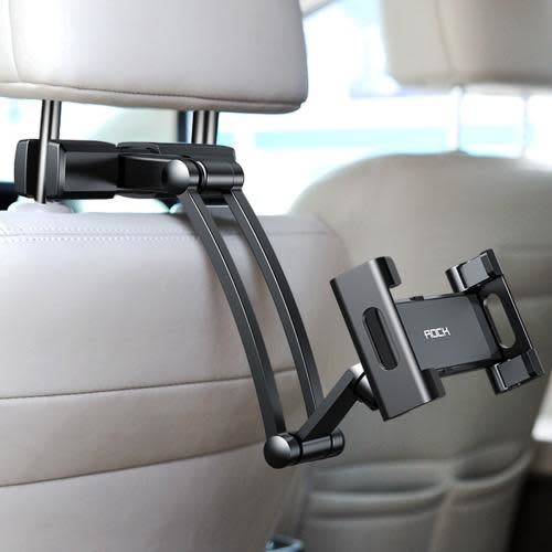 ROCK STRETCHABLE CAR HEADREST MOUNT - BLACK