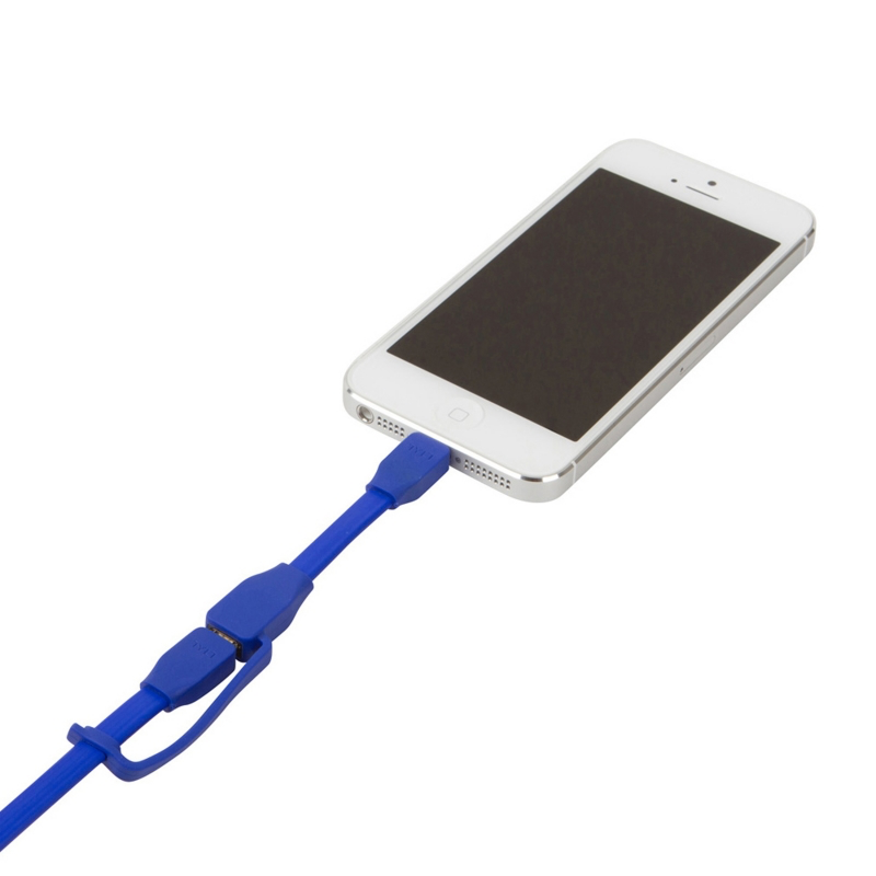 TYLT Sync and Charge Cable Duo Lightning+Micro to USB 1M  - Blue