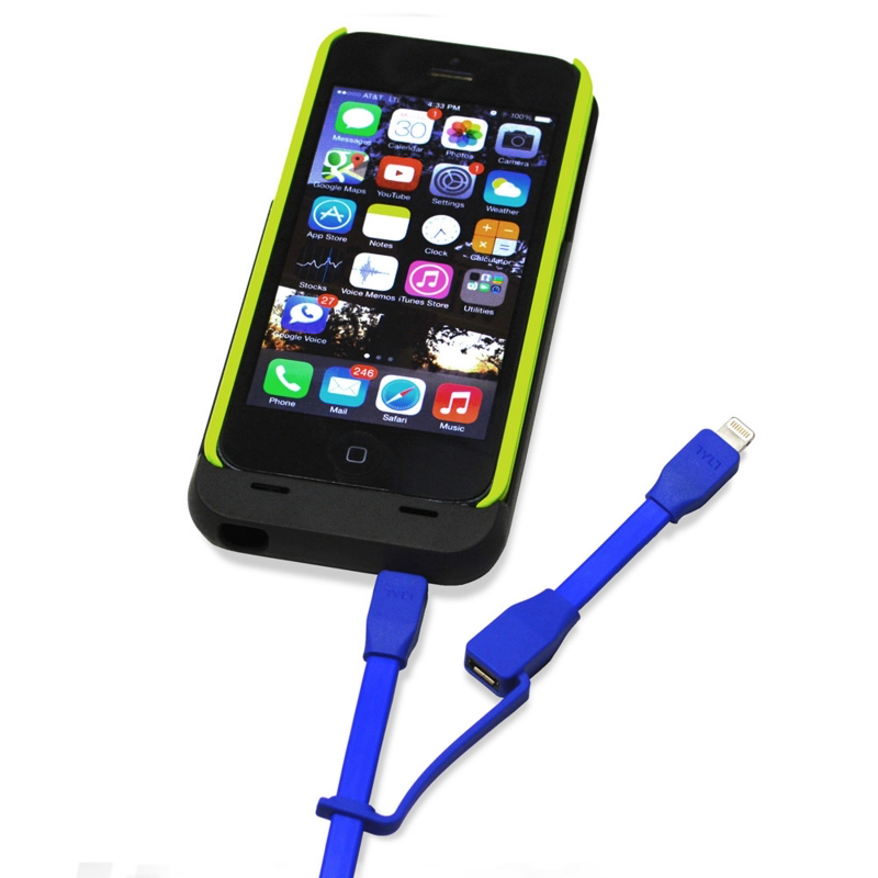 TYLT Sync and Charge Cable Duo Lightning+Micro to USB 1M  - Blue