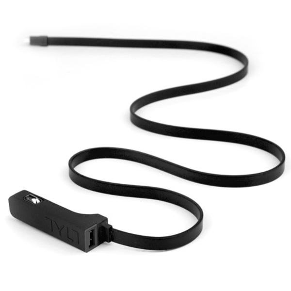 TYLT 4.8A Car Charger with Lightning Cable + Bonus Universal USB Port - Black
