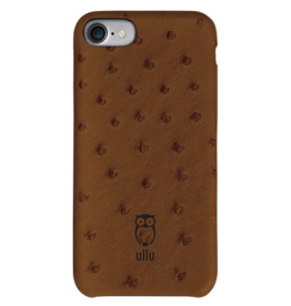 Ullu Ullu SnapOn Ostrich Leather Case For iPhone 7/8/SE - Milk Chocolate
