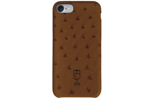 Ullu SnapOn Ostrich Leather Case For iPhone 7/8/SE - Milk Chocolate