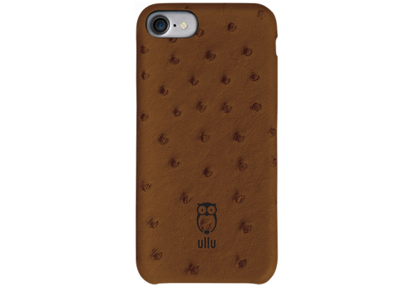Ullu SnapOn Ostrich Leather Case For iPhone 7/8/SE - Milk Chocolate