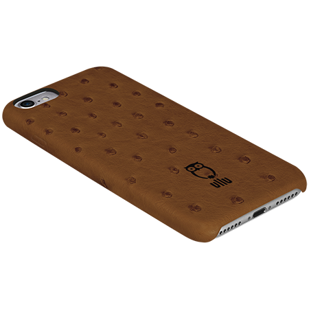 Ullu SnapOn Ostrich Leather Case For iPhone 7/8/SE - Milk Chocolate