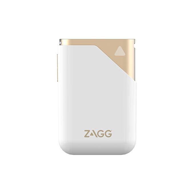 ZAGG ZAGG POWER AMP 6 PORTABLE CHARGER 6000,mAH WHITE/GOLD Gadget Zone
