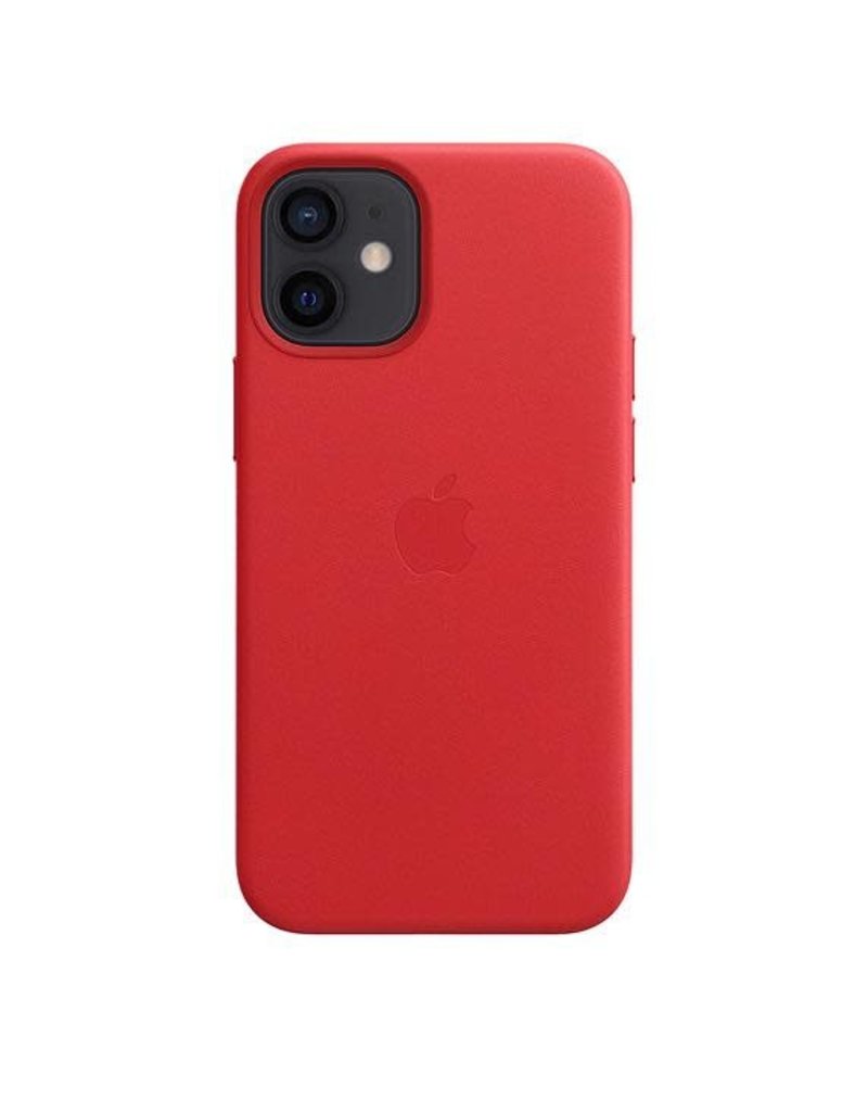Apple Apple iPhone 12 Mini Leather Case with MagSafe - (Product) Red