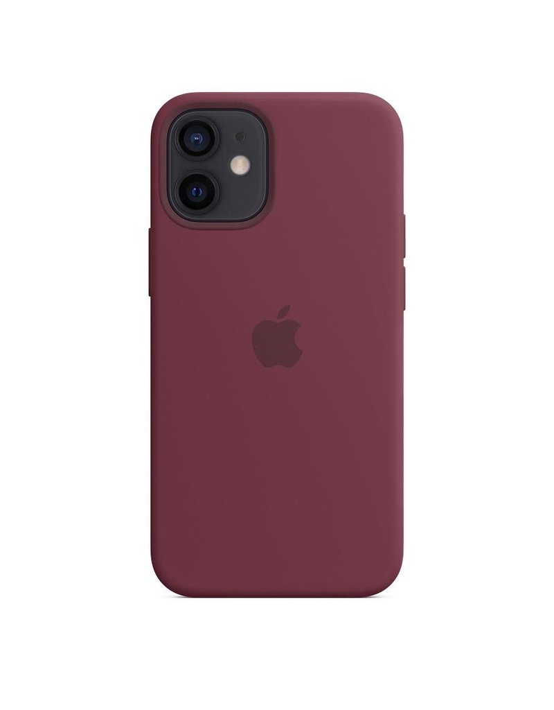 Apple Apple iPhone 12 Mini Silicone Case with MagSafe - Plum