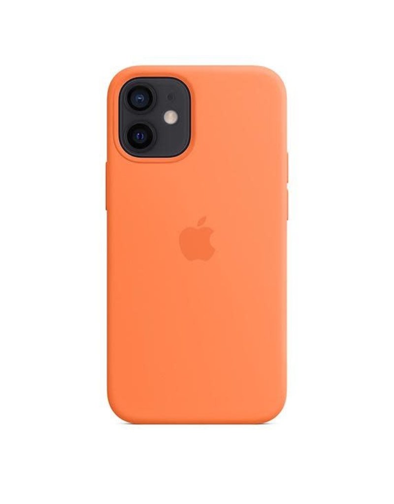 Apple Apple iPhone 12 Mini Silicone Case with MagSafe - Kumquat