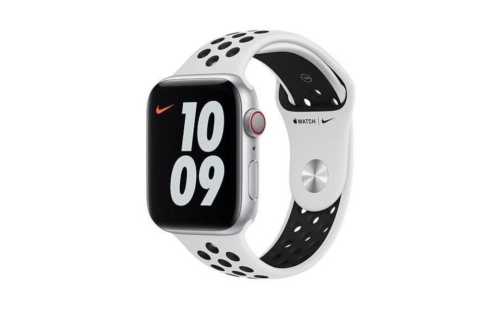 Apple Watch Nike Sport Band Regular 42/44/45mm - Pure Platinum/Black