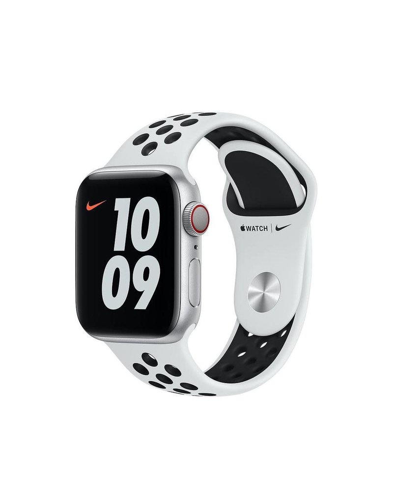 Apple Watch Nike Sport Band Regular 38/40/41mm - Pure Platinum/Black -  Gadget Zone