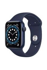 Apple Apple Watch Series 6 GPS, 44mm Aluminum Case with Deep Navy Sport Band - Navy Blue