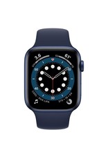 Apple Apple Watch Series 6 GPS, 44mm Aluminum Case with Deep Navy Sport Band - Navy Blue