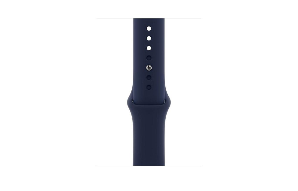 Apple Watch Series 6 GPS, 44mm Aluminum Case with Deep Navy Sport Band - Navy Blue