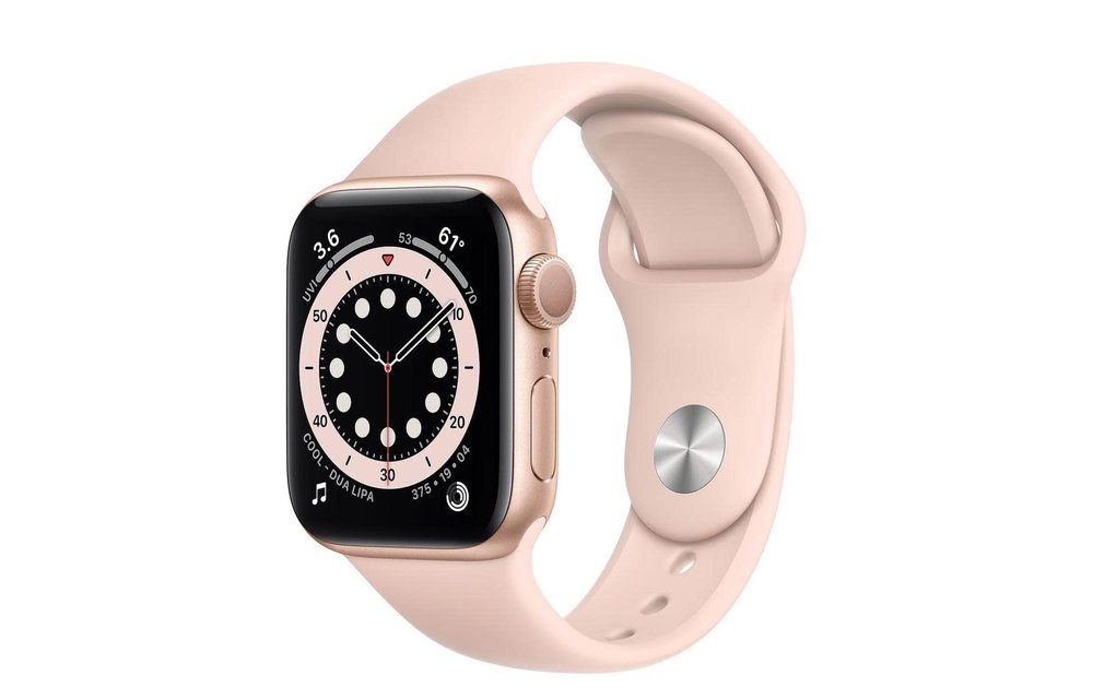 Apple Watch Se, 40mm Aluminum Case pink sanad Sport Band(GPS) - Gold