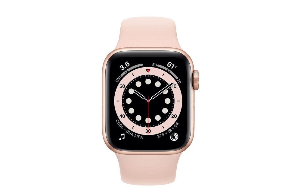 Apple Watch Se, 40mm Aluminum Case pink sanad Sport Band(GPS) - Gold