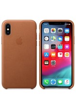 Apple Apple iPhone Xs Leather Case - Saddle Brown
