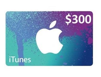 iTunes Gift Card $300 USA