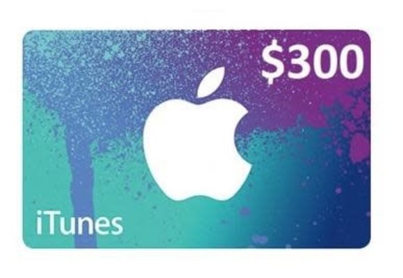 iTunes Gift Card $300 USA