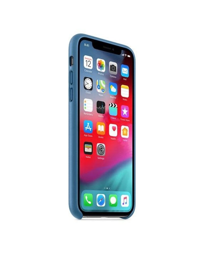Apple Apple iPhone Xs Leather Case - Cape Cod Blue