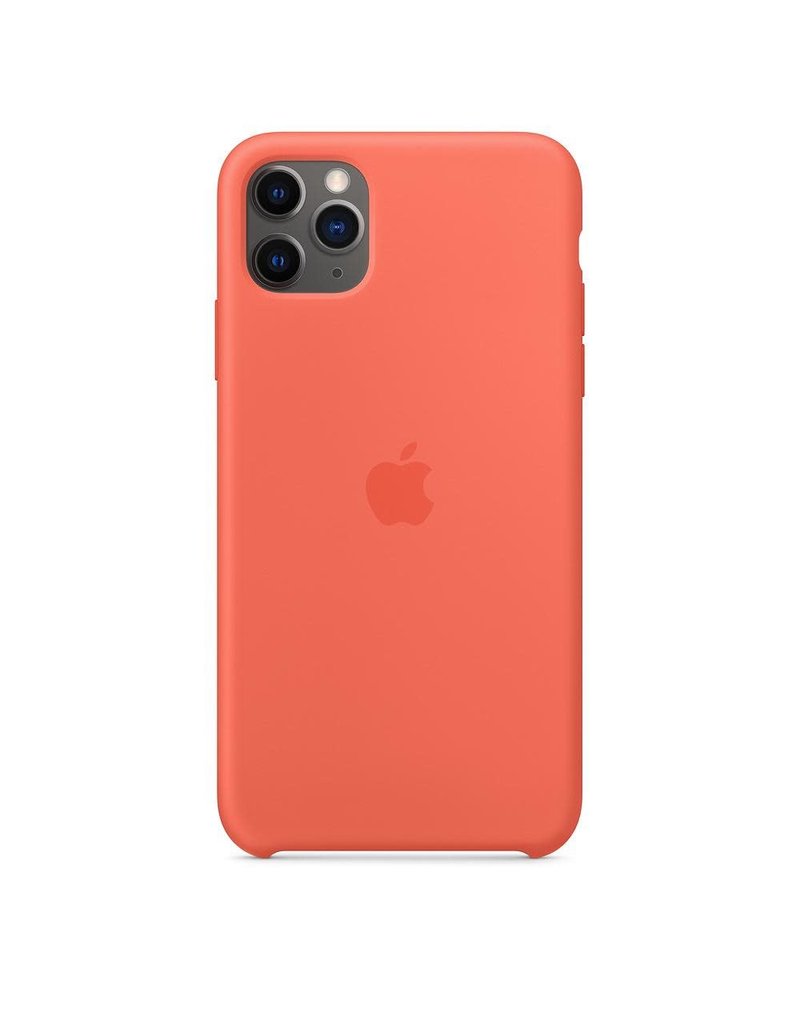 Apple Apple iPhone 11 Pro Max Silicone Case - Clementine (Orange)