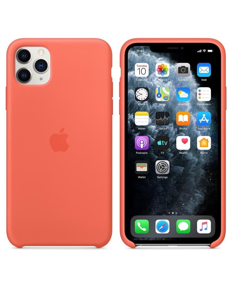 Apple Apple iPhone 11 Pro Max Silicone Case - Clementine (Orange)
